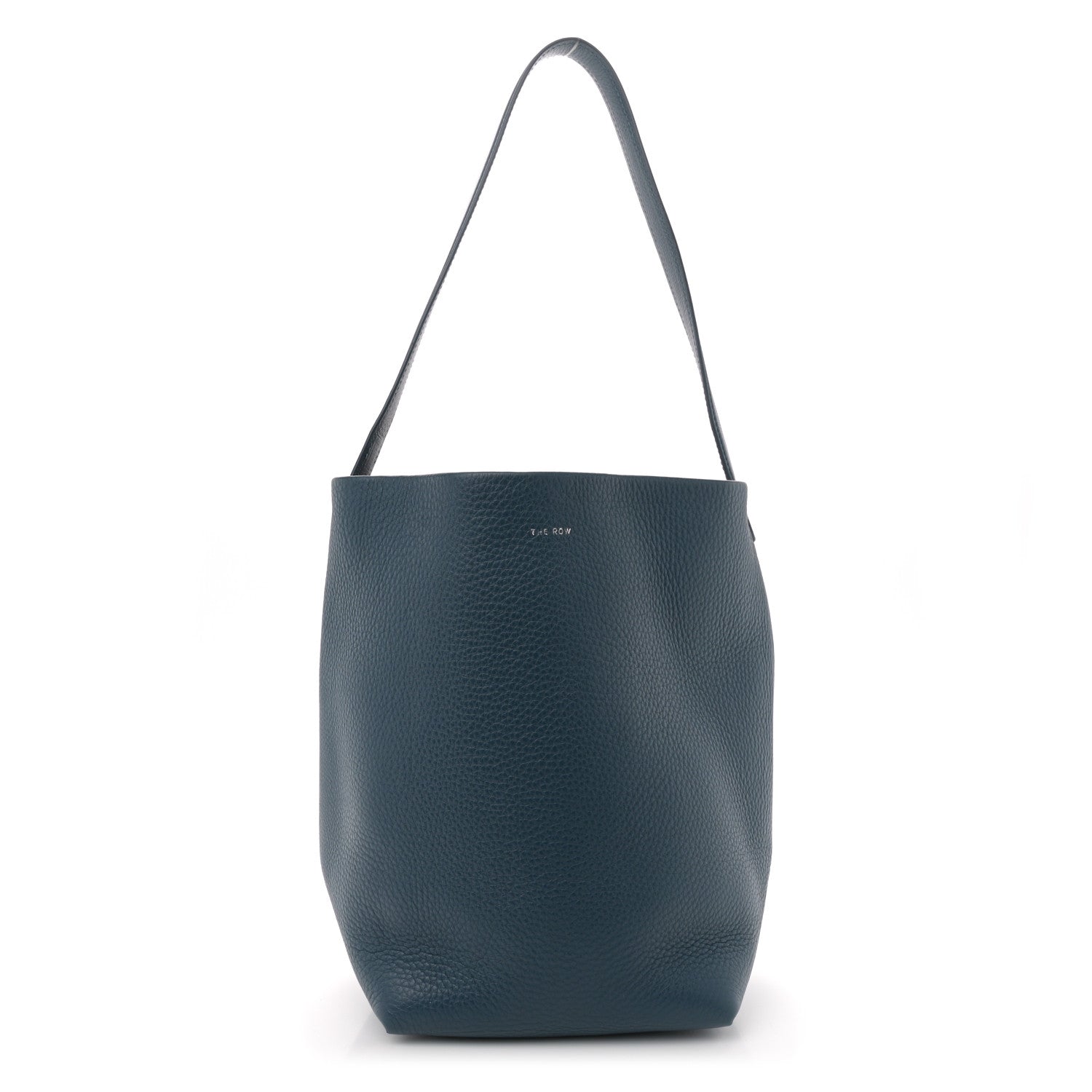 The Row Grained Calfskin Medium N/S Park Tote Bluestone 1 of 10