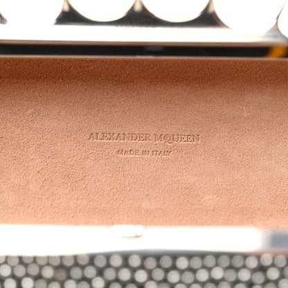 Alexander McQueen Nappa Studded Skull Knuckle Box Clutch Black 7 of 9