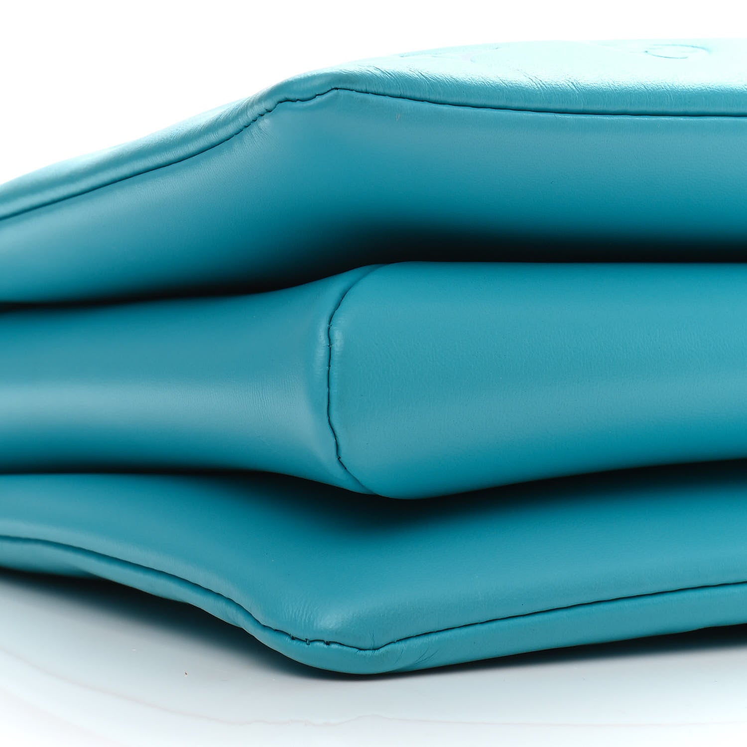 Louis Vuitton Lambskin Embossed Monogram Coussin PM Turquoise 9 of 10