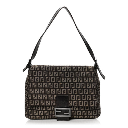 Fendi Zucchino Vitello Mama Baguette Testa di Moro Beige 1 of 26