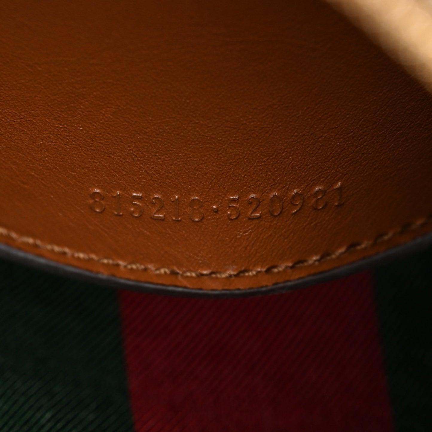 GG Supreme Monogram Textured Calfskin Small Emblem Shoulder Bag Beige Dark Brown