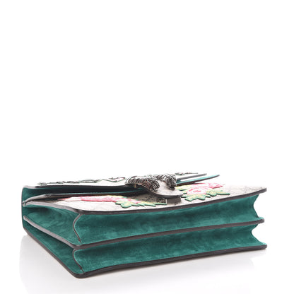 Gucci GG Supreme Monogram Embroidered Medium Dionysus Shoulder Bag Emerald 4 of 11