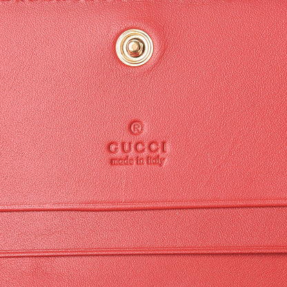 Gucci Soft GG Supreme Monogram Rainbow Embroidered Card Case Wallet 9 of 10