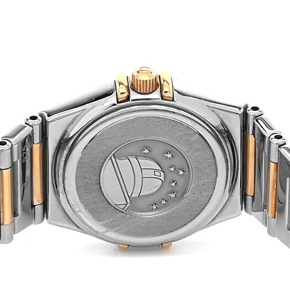 Omega Stainless Steel 18K Yellow Gold Diamond Bezel Mother of Pearl 23mm Constellation My Choice Quartz Watch 895.1243 4 of 5