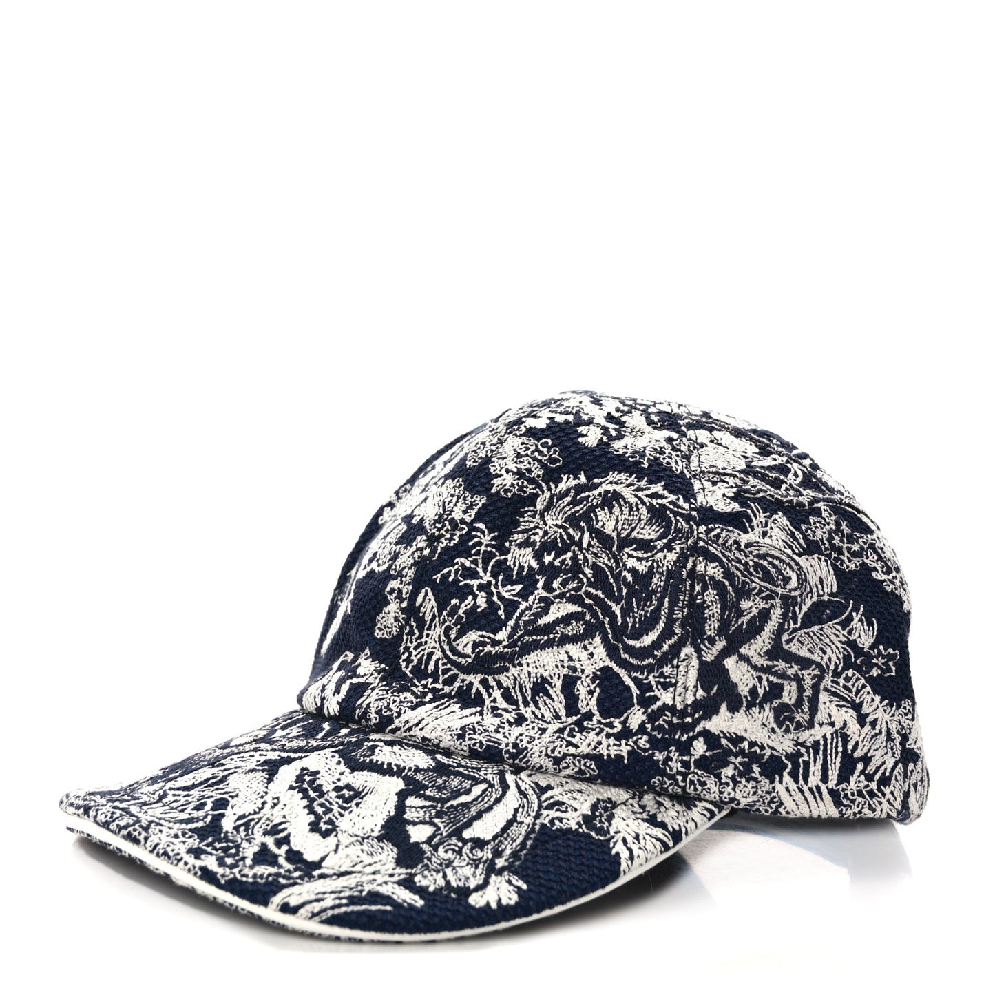 Cotton Embroidered Dioriviera Baseball Cap 57 Blue