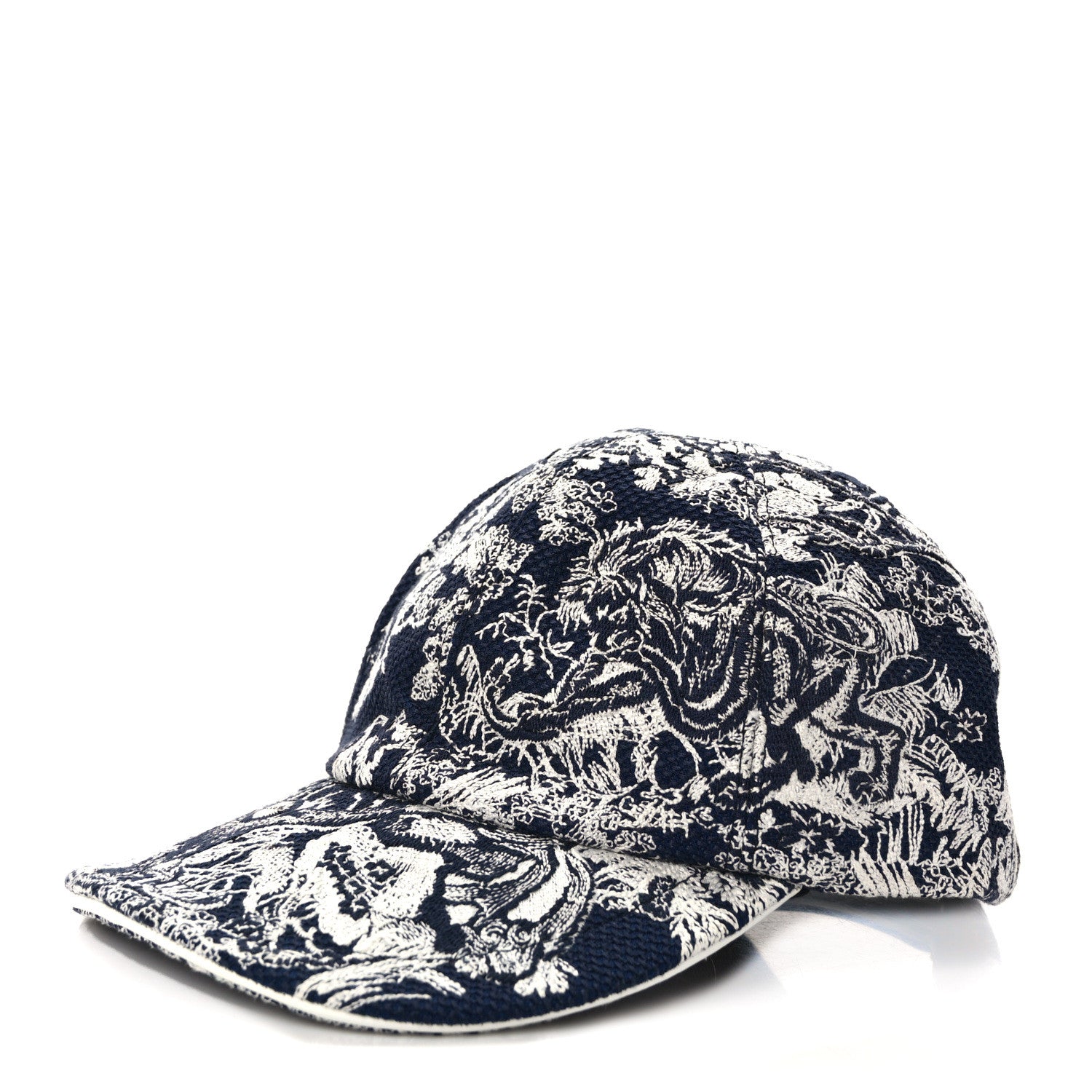 Christian Dior Cotton Embroidered Dioriviera Baseball Cap 57 Blue 1 of 8