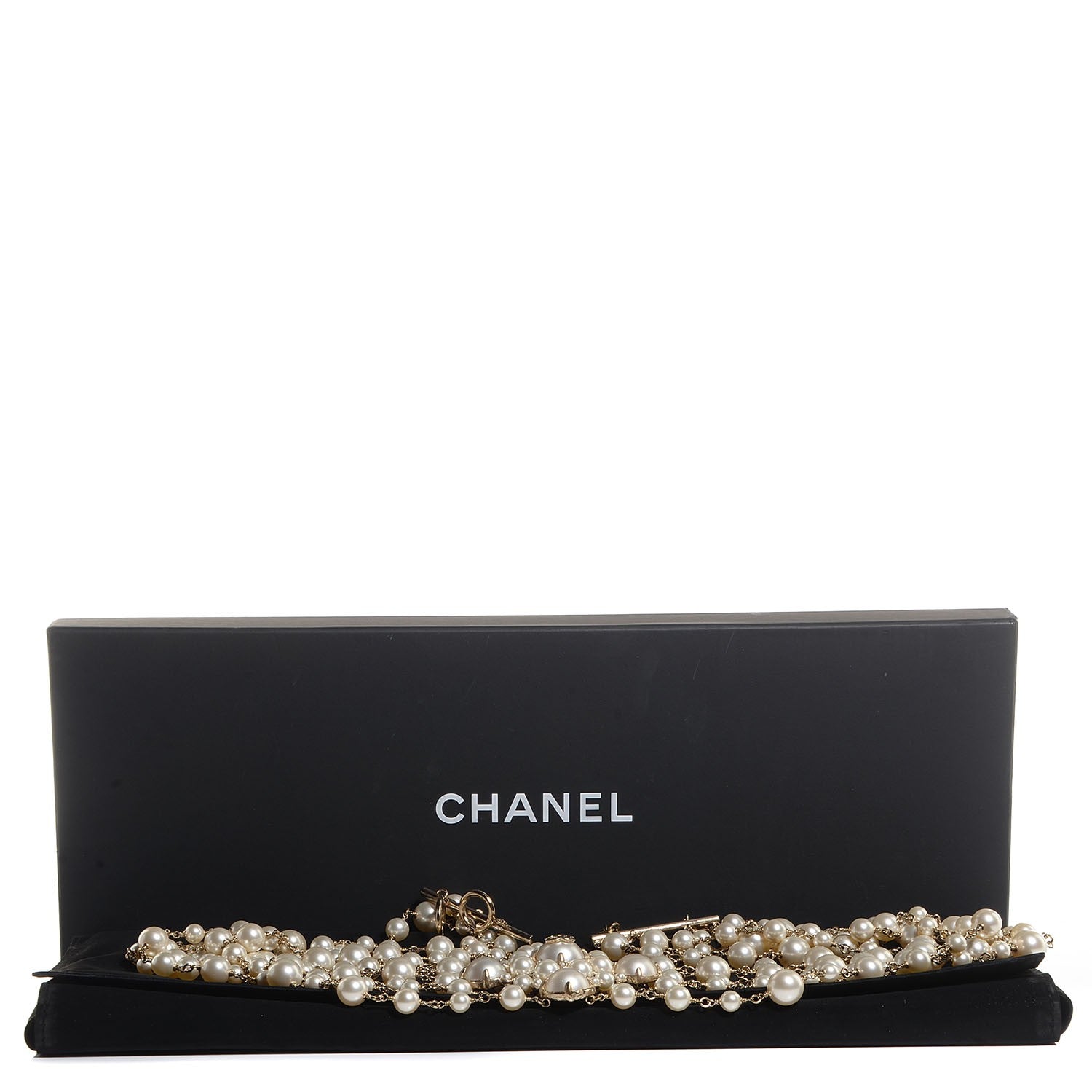 Chanel Pearl Gripoix Multi Strand Belt Gold 6 of 6