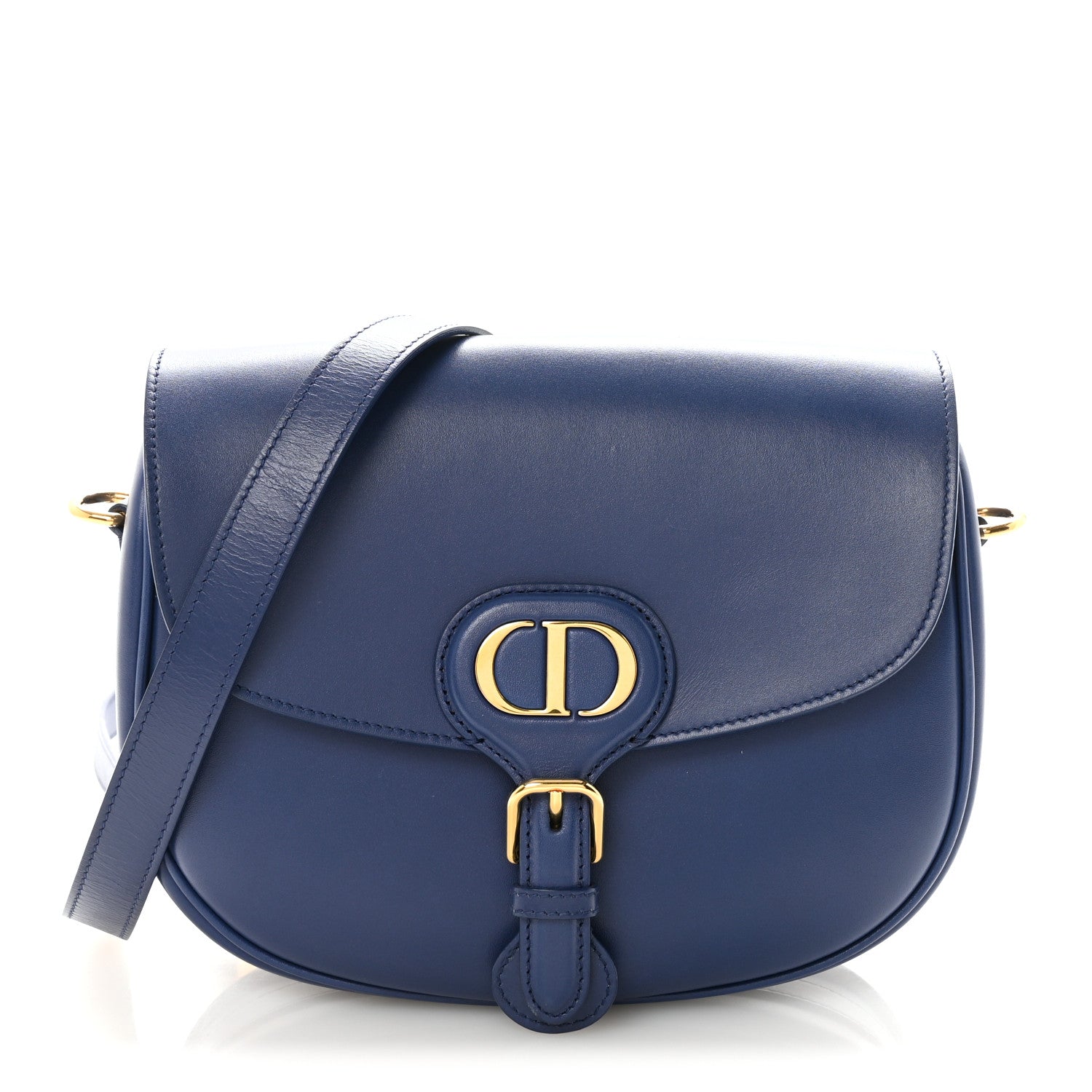 Christian Dior Box Calfskin Medium Bobby Flap Blue 1 of 10
