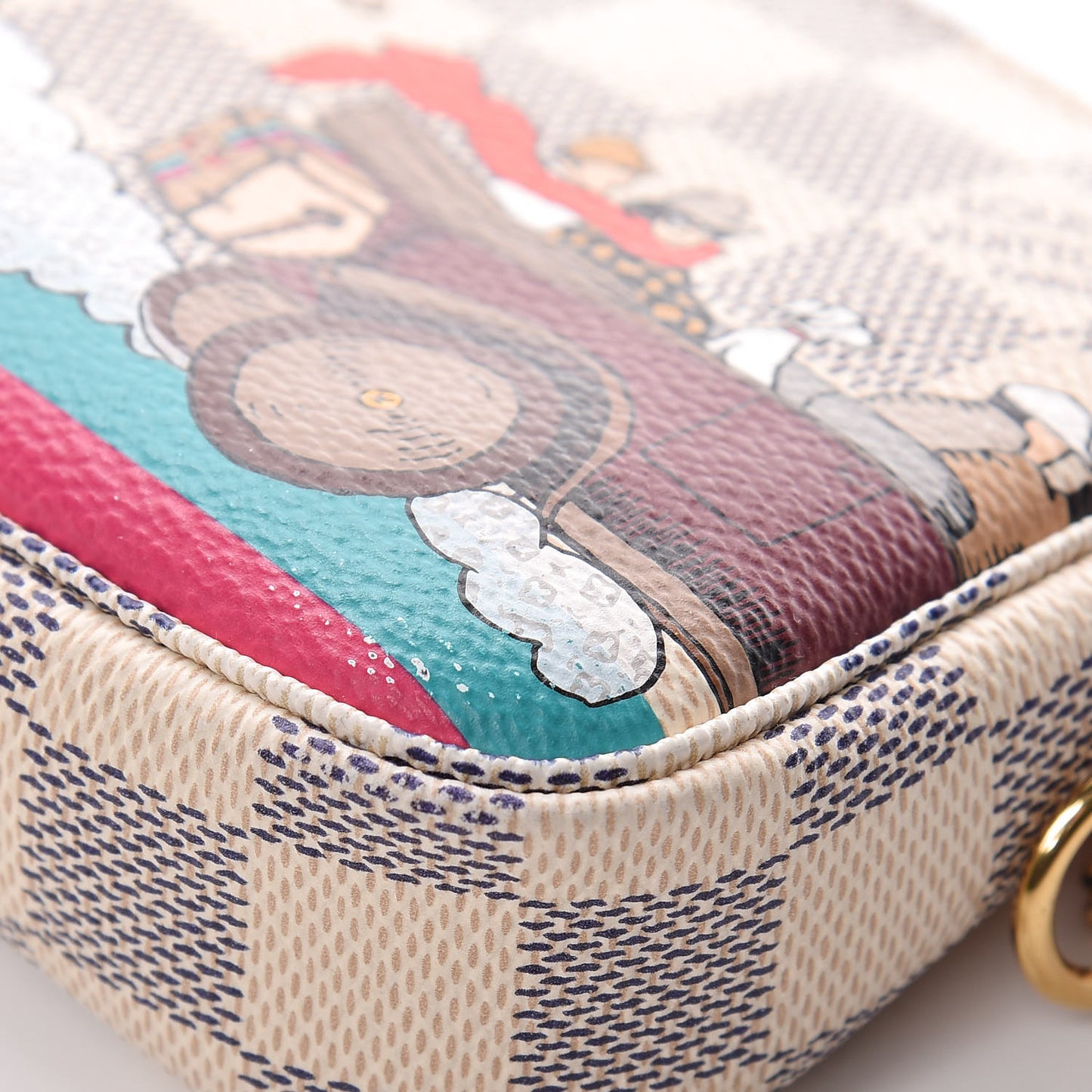 Damier Azur 2015 Christmas Animation Mini Pochette Accessories