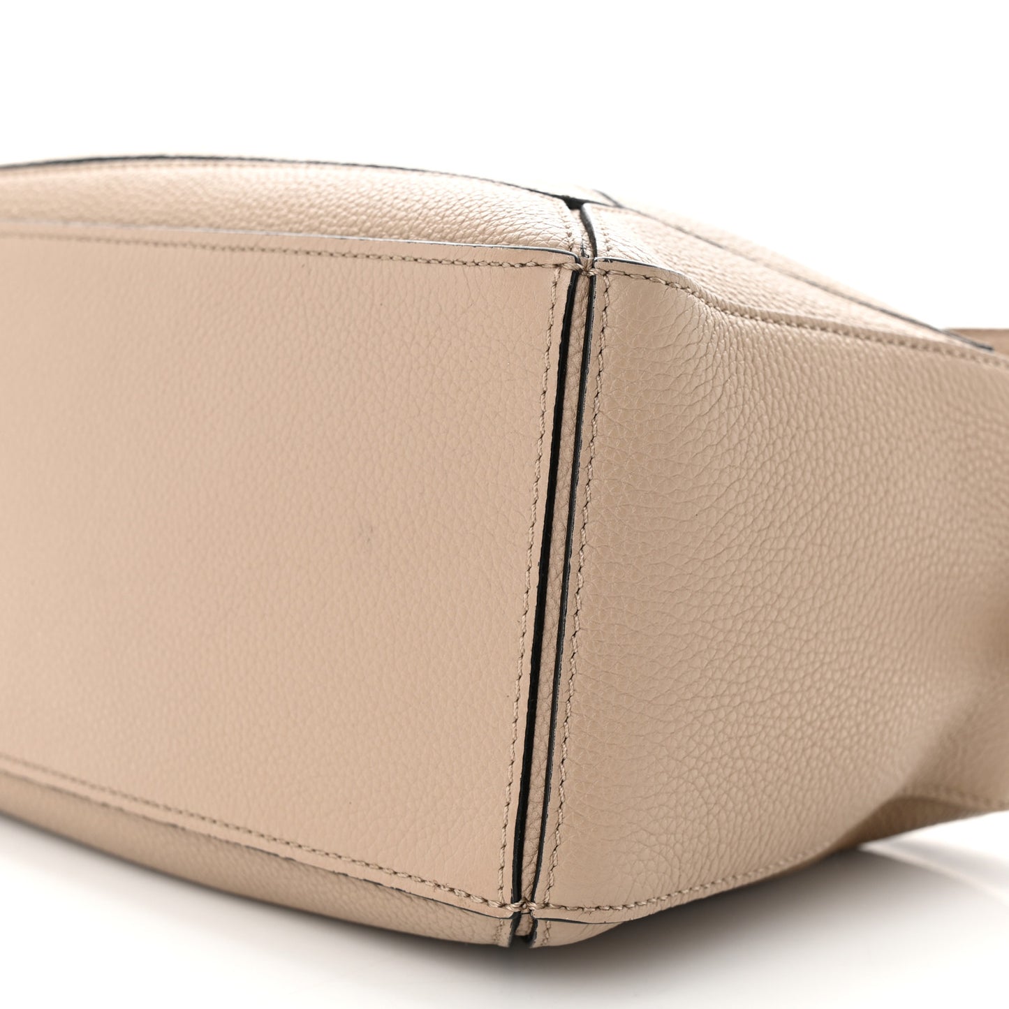 Grained Calfskin Small Puzzle Bag Sand