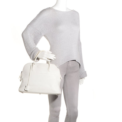 Hermes Taurillon Clemence Bolide 35 White 2 of 14