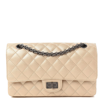 Chanel Metallic Sheepskin Quilted 2.55 Reissue 225 Flap Beige 1 of 9