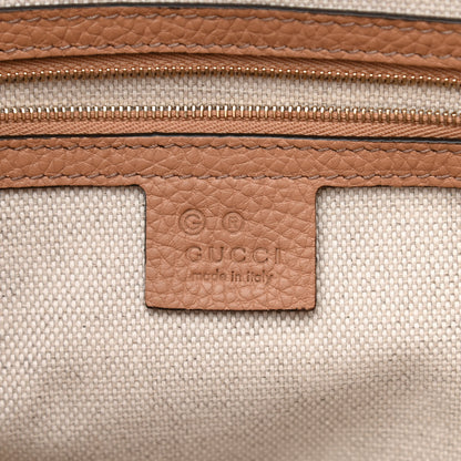 Gucci Pebbled Calfskin Medium Soho Chain Shoulder Bag Camelia 6 of 8