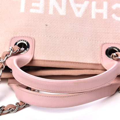 Chanel Canvas Medium Deauville Tote Pink 14 of 20