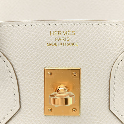 Hermes Epsom Birkin Sellier 25 Gris Pale 6 of 11