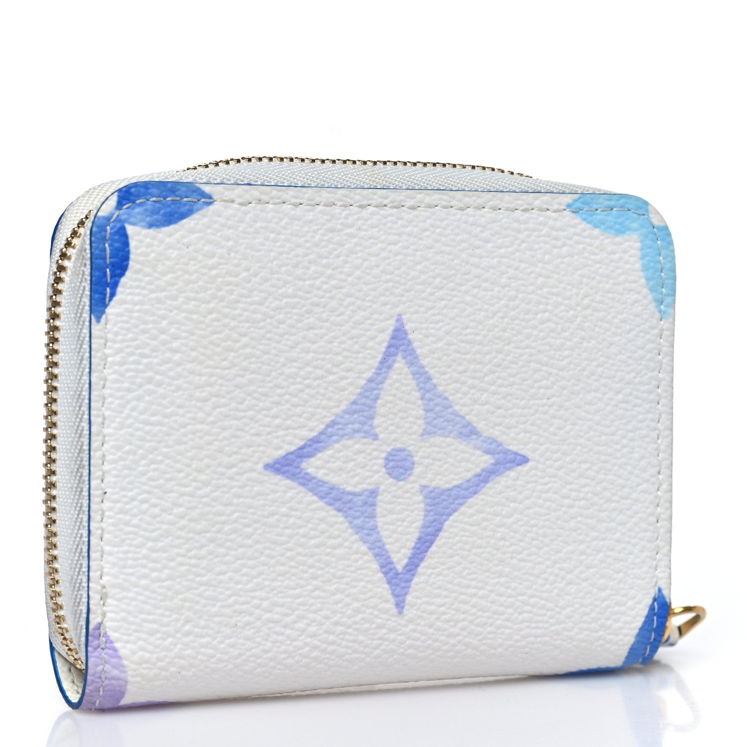 Louis Vuitton Monogram Giant By The Pool Zippy Coin Purse Blue 3 of 6