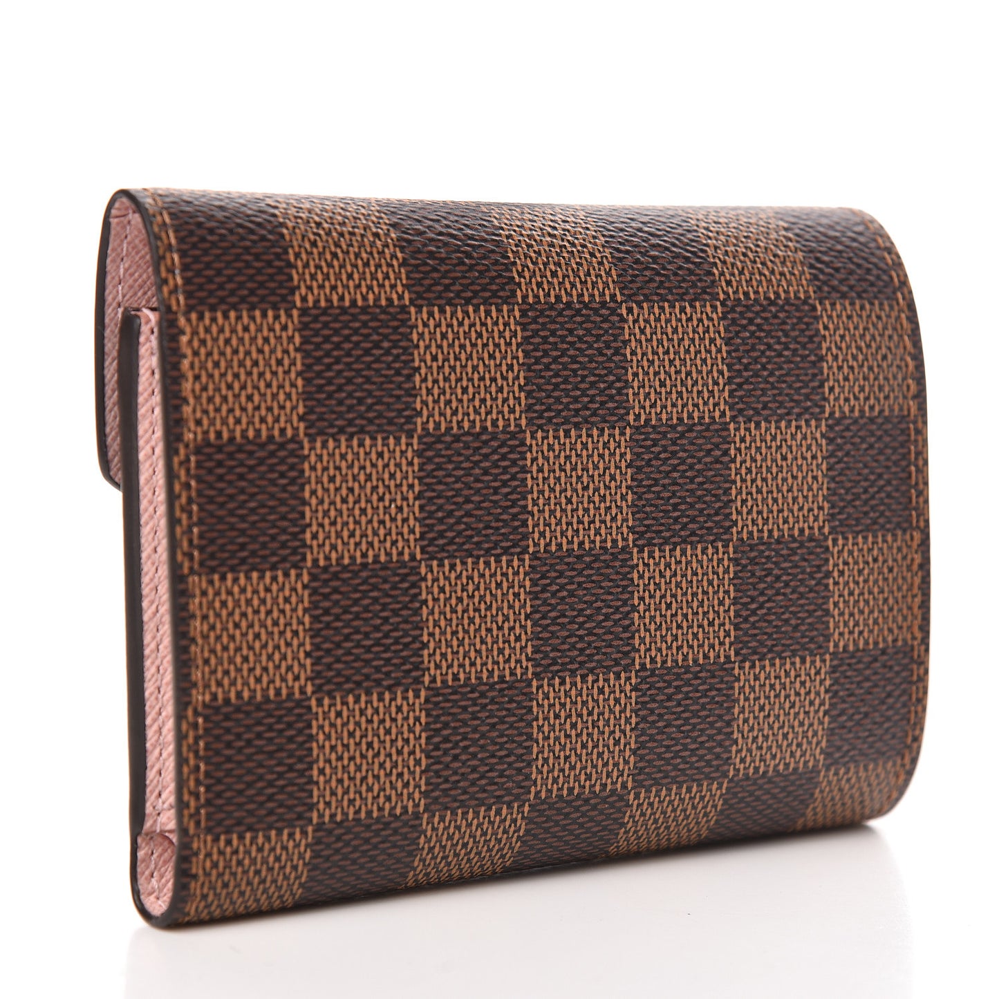 Damier Ebene Victorine Wallet Rose Ballerine