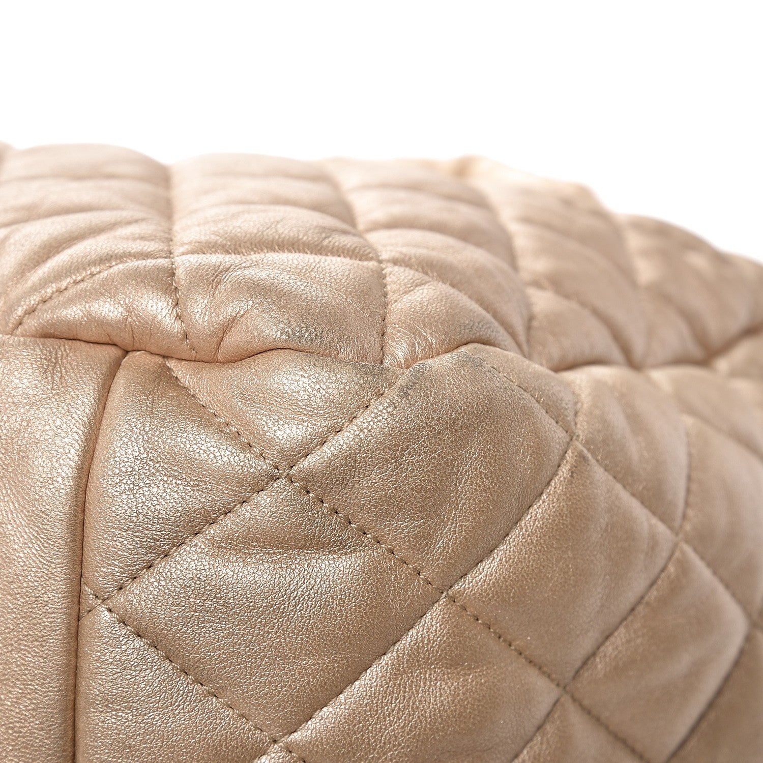 Chanel Metallic Lambskin Coco Cocoon Bowler Light Gold 15 of 16