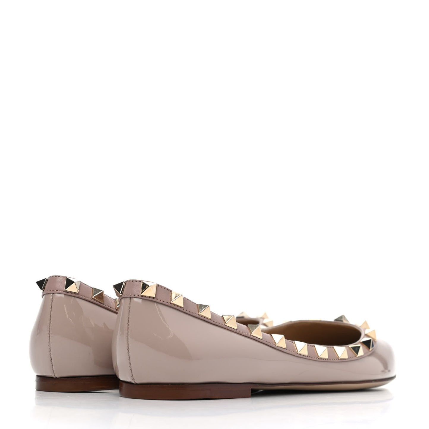 Patent Rockstud Ballerina Flats 37 Poudre