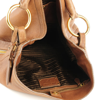 Prada Cervo Antik Hobo Cammello Sfumato 5 of 12
