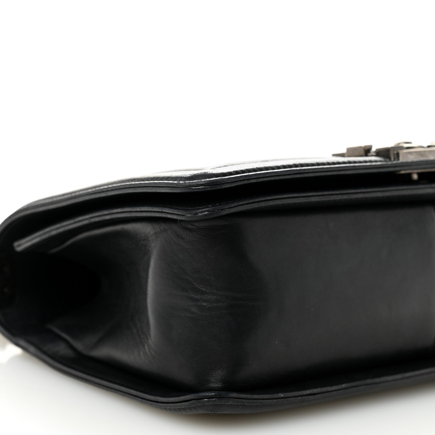 Chanel Lambskin Quilted Medium Boy Flap Black 9 of 10