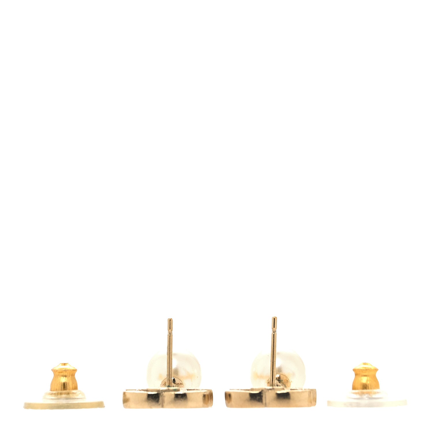 Chanel Pearl CC Drop Earrings Gold 3 of 5