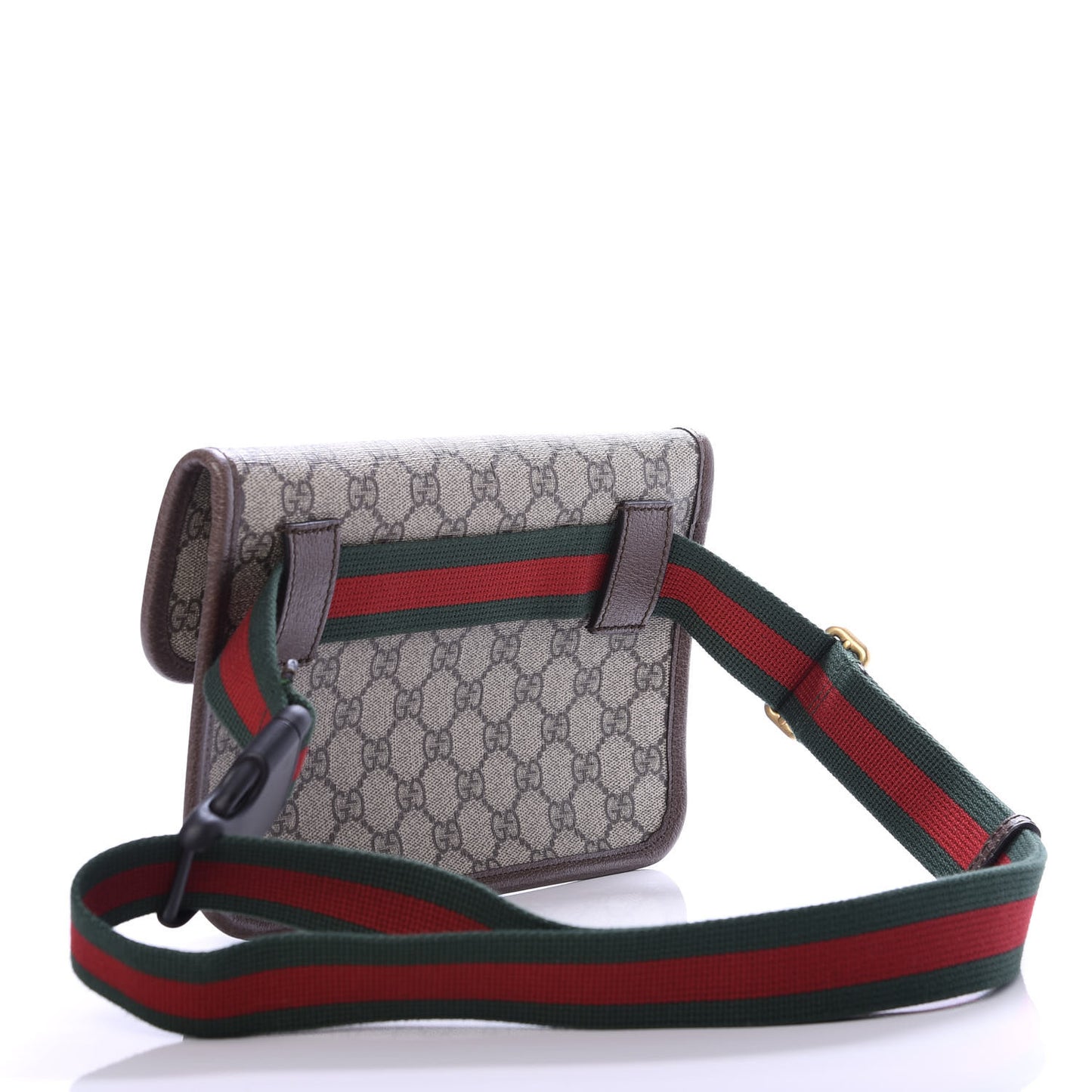 GG Supreme Monogram Neo Vintage Web Belt Bag Brown