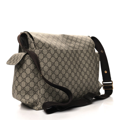 Gucci GG Plus Monogram Messenger Diaper Bag Dark Brown 4 of 13