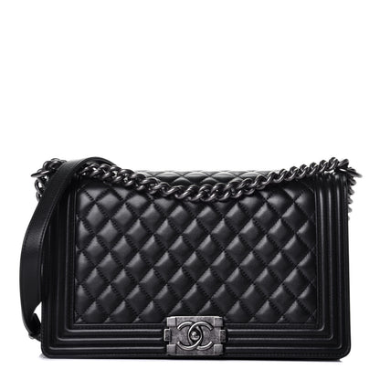 Chanel Calfskin Quilted New Medium Boy Flap Black 1 of 9