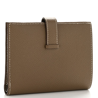 Hermes Epsom Bearn Compact Wallet Etoupe 3 of 9