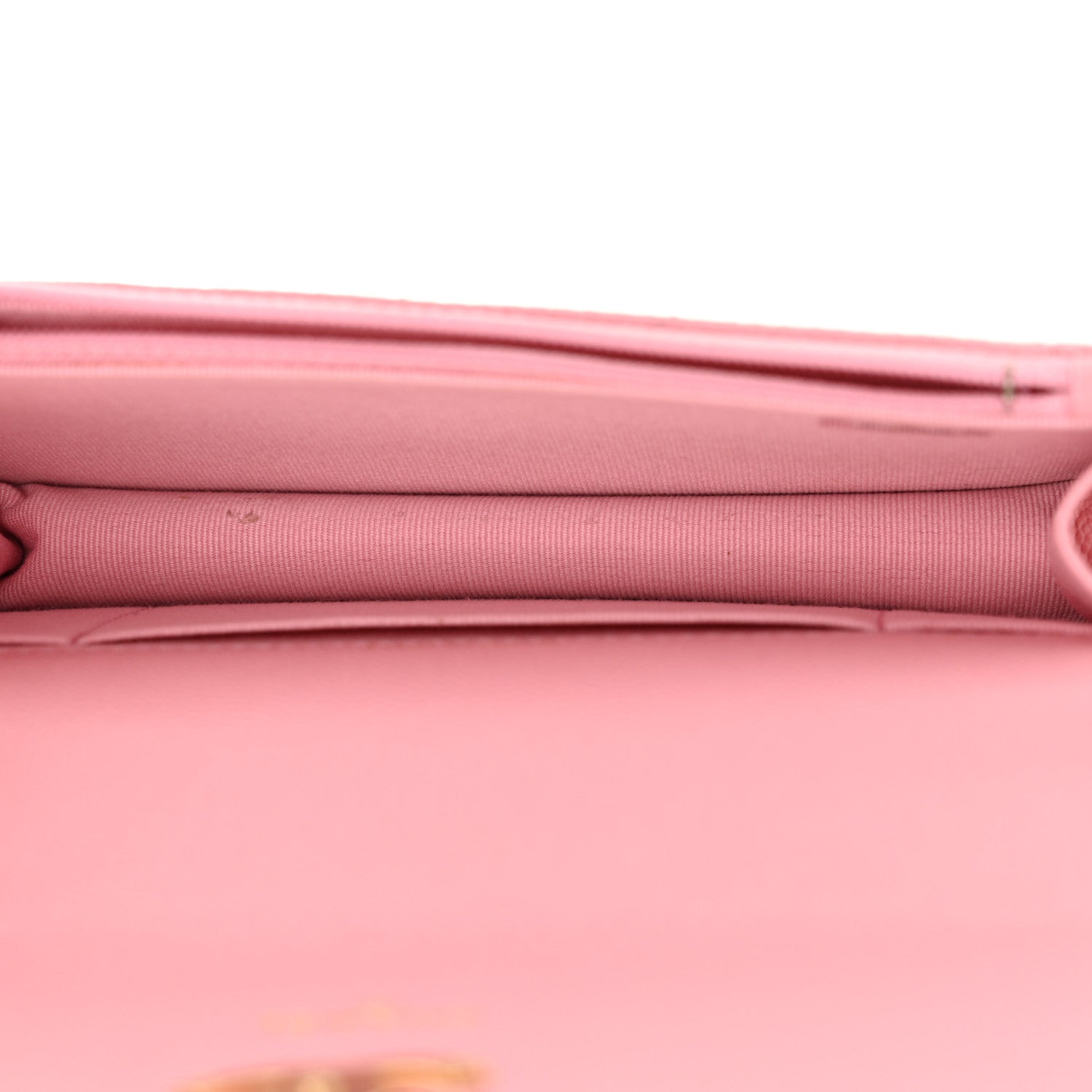 Chanel Caviar Quilted Flap Phone Holder With Chain Light Pink 5 of 13