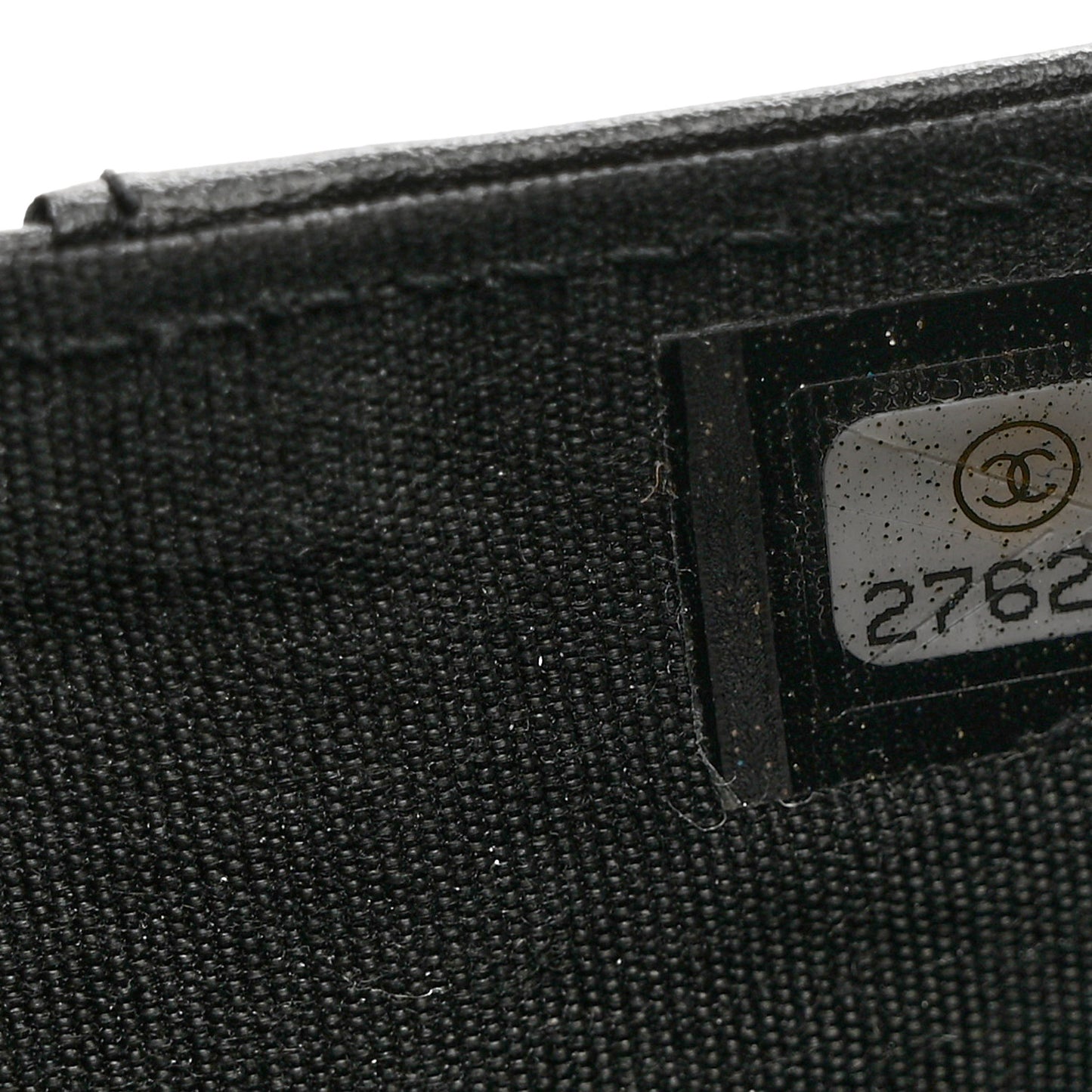 Caviar Quilted Small Boy Flap Wallet Black
