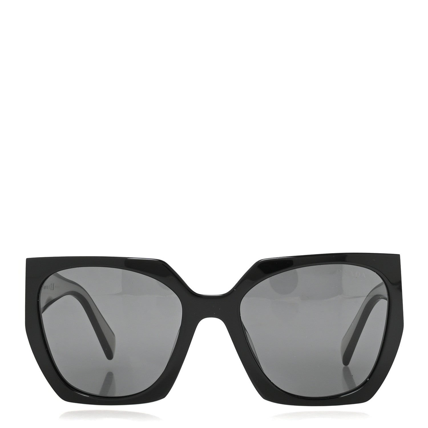 Prada Acetate Sunglasses SPR 15W Black White 2 of 8
