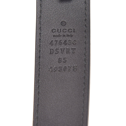 Gucci Calfskin Matelasse GG Marmont Belt Bag 85 34 Black 8 of 8
