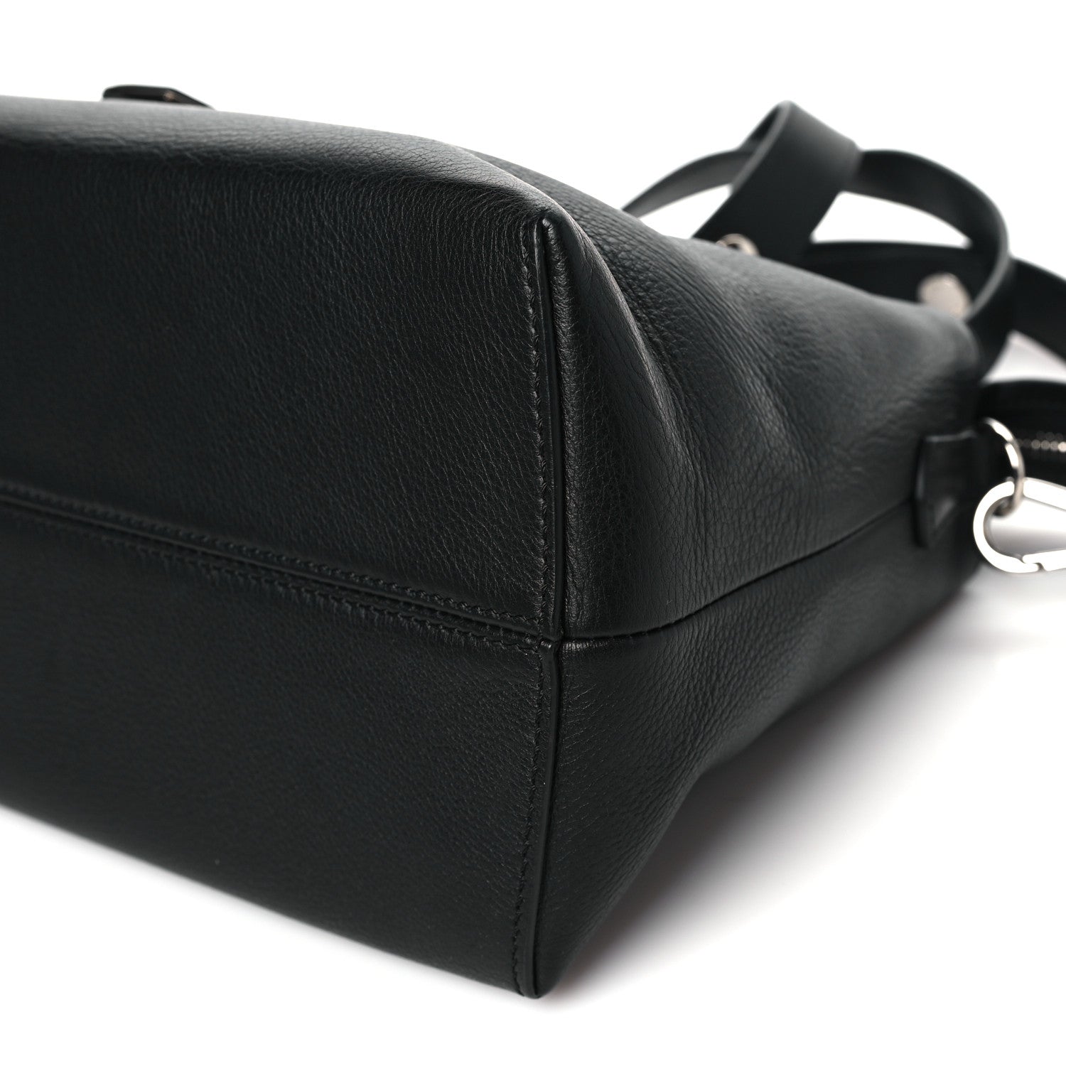 Fendi Vitello Dolce Large By The Way Boston Bag Black 10 of 10