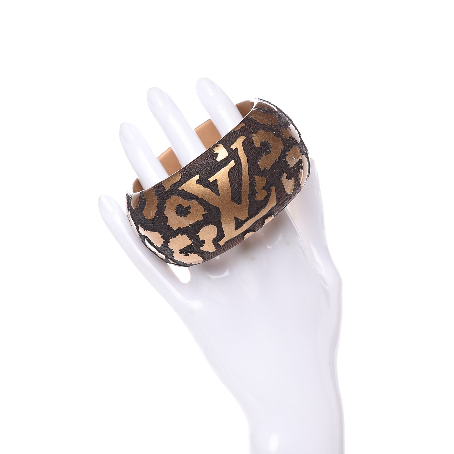 Leomonogram Wide Bracelet Gold