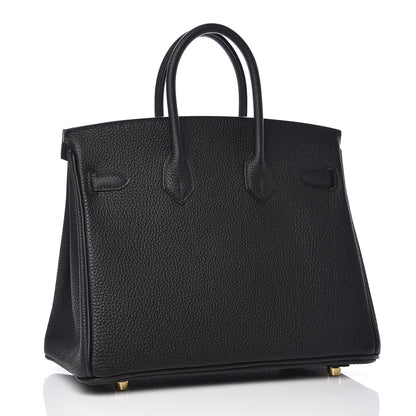Hermes Togo Birkin 25 Black 3 of 29