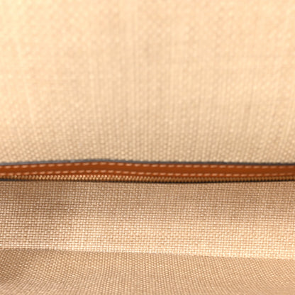 Fendi Raffia Vitello King Lucido FF Embroidered Baguette Alchemy Brandy 5 of 9