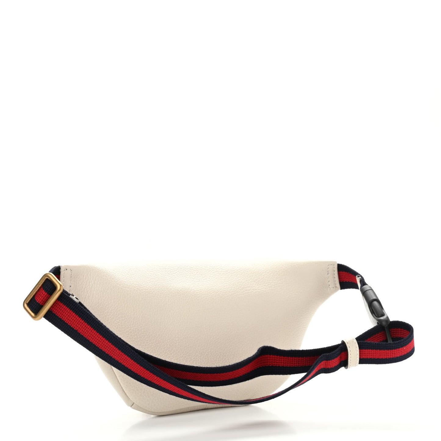Grained Calfskin Small Logo Belt Bag White