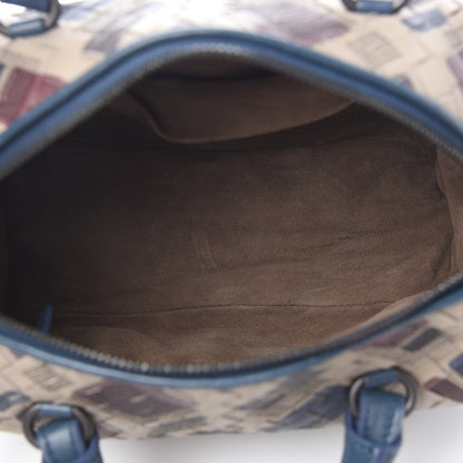 Bottega Veneta Nappa Intrecciato Stitched Mini Boston Beige Blue Multicolor 5 of 10