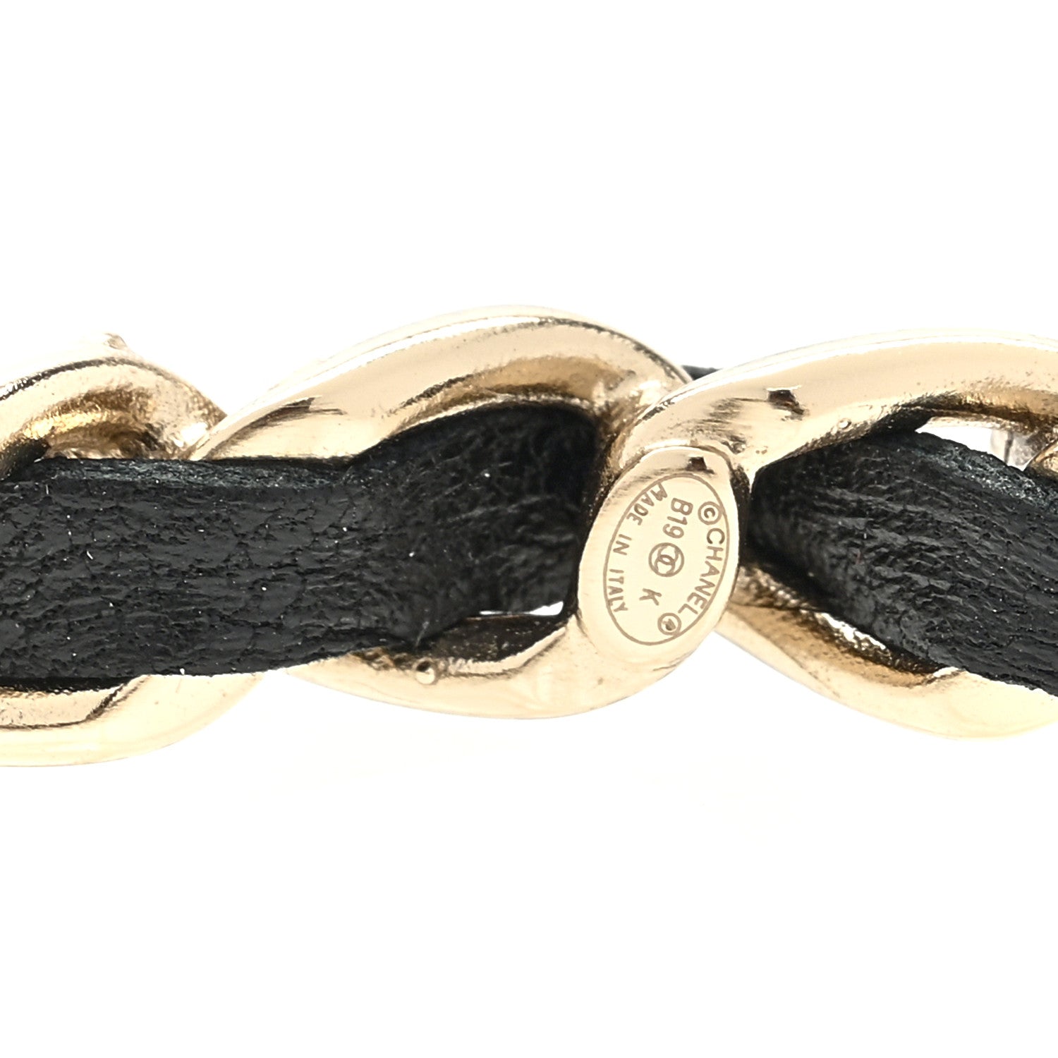 Chanel Lambskin Pearl More Is More CC Chain Hoop Earrings Gold Black 4 of 4