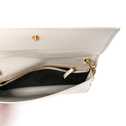 Gucci GG Supreme Monogram Azalea Calfskin Horsebit 1955 Wallet On Chain Beige Ebony Mystic White 4 of 10