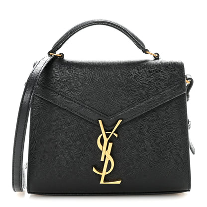Saint Laurent Grain De Poudre Mini Classic Monogram Cassandra Top Handle Black 1 of 9