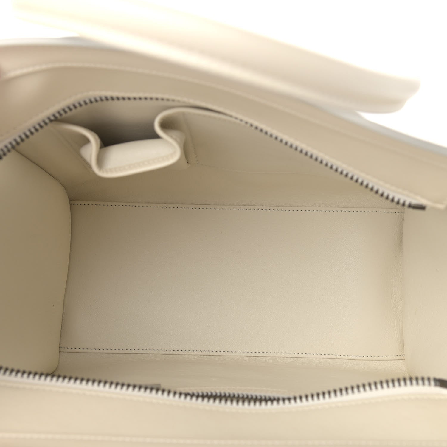 Celine Smooth Calfskin Multicolor Double Stitching Micro Luggage White 4 of 9