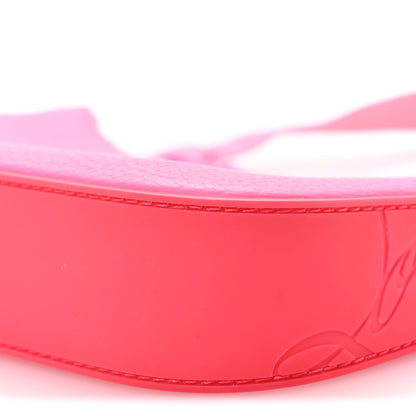 Christian Louboutin Calfskin Gomme Mini Loubila Chain Shoulder Bag Fluo Pink 10 of 12