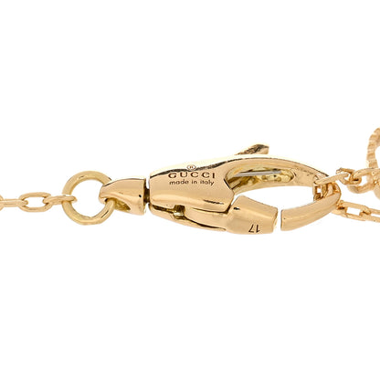 Gucci 18K Yellow Gold Diamond Le Marche Des Merveilles Butterfly Bracelet 17 3 of 4