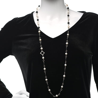 David Yurman Sterling Silver Black Onyx Pearl Bijoux Necklace 2 of 4