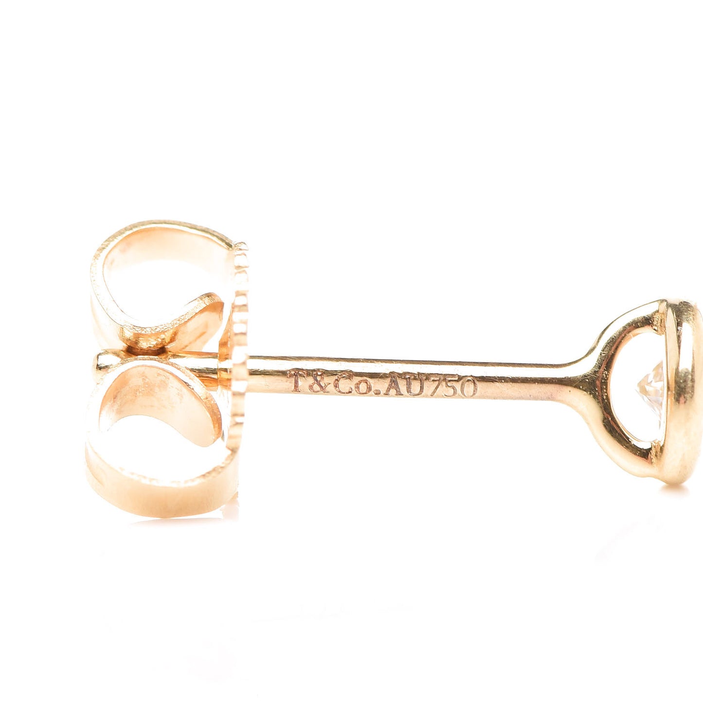 18K Yellow Gold Diamond .16ctw Elsa Peretti Diamonds By The Yard Earrings