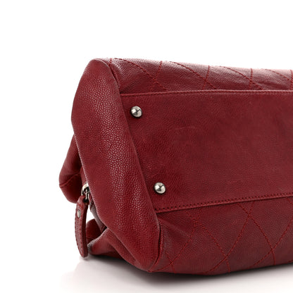 Chanel Caviar Small Outdoor Ligne Doctor Bag Red 9 of 12
