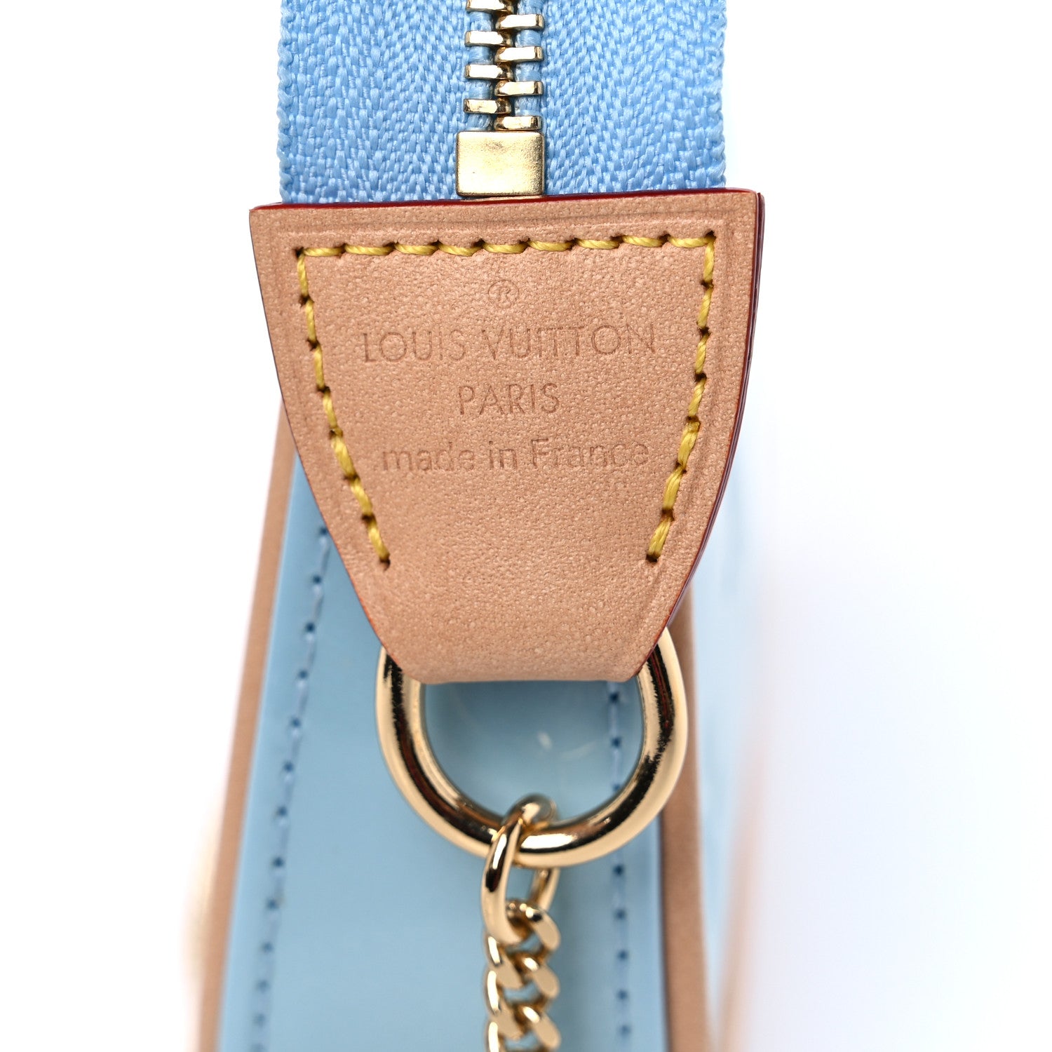 Louis Vuitton Vernis Valentine Mini Pochette Accessories Lollipop Blue 6 of 8